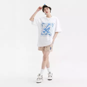 Футболка Los Angeles Dodgers унисекс, цвет белый Mlb, кремовый