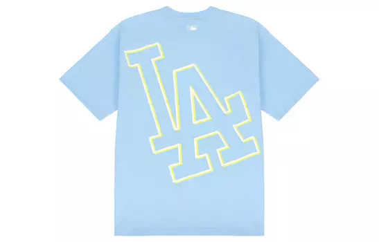 Футболка Los Angeles Dodgers унисекс светло-голубая Mlb, светло-голубой