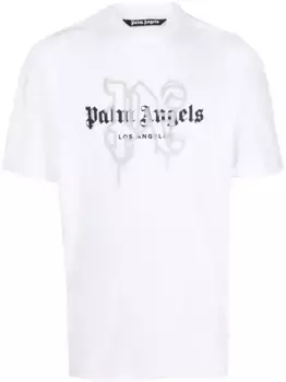Футболка Los Angeles с монограммой PALM ANGELS, белый