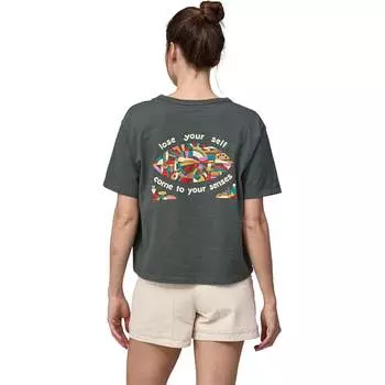 Футболка lose it easy cut responsibili Patagonia, зеленый