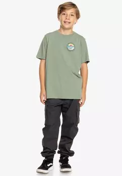 Футболка LOTS OF RIGHTS YOUTH Quiksilver, зеленый