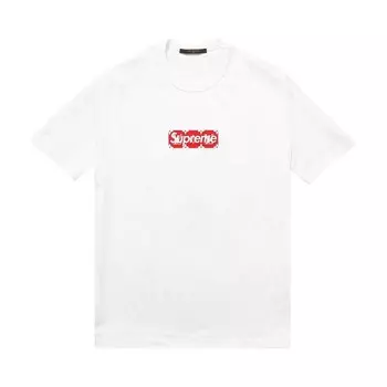 Футболка Louis Vuitton x Supreme Box Logo Tee White, белый