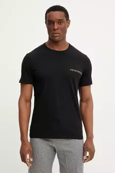 Футболка Lounge 2 шт Emporio Armani Underwear, черный