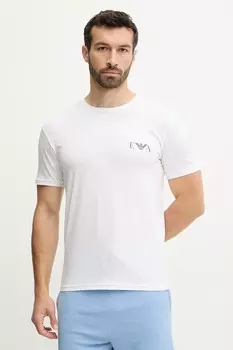 Футболка Lounge 2 шт Emporio Armani Underwear, белый