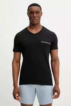 Футболка Lounge 2 шт Emporio Armani Underwear, черный