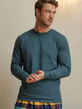 Футболка Lounge с длинными рукавами из органического материала GOTS British Boxers, бензин