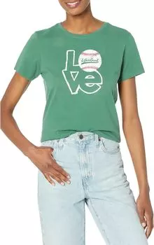 Футболка Love Baseball с короткими рукавами Crusher Life is Good, цвет Spruce Green