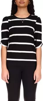 Футболка Love Buzz Sanctuary, цвет Black/Creme Stripe