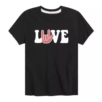 Футболка Love для мальчиков 8–20 лет с языком жестов Licensed Character