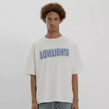 Футболка Low Lights Studios Waves T-Shirt, белый/синий