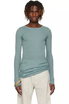 Футболка LS Blue Hollywood Rib Rick Owens