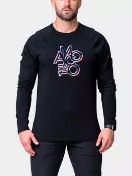 Футболка LS Remix черная MACEOO