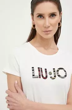 Футболка Лю Джо Liu Jo, бежевый