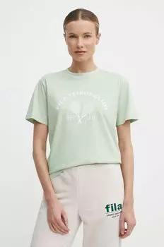 Футболка Luanda из хлопка Fila, зеленый