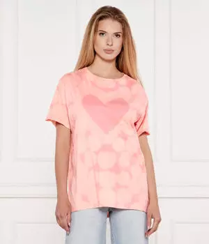 Футболка любовь пот Relaxed fit One Teaspoon, розовый