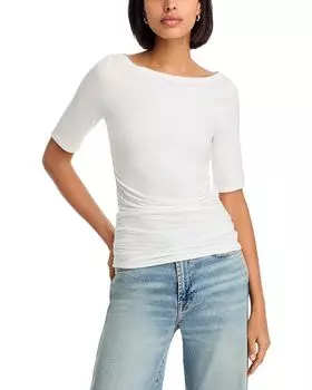 Футболка Luca со сборками rag & bone, белый