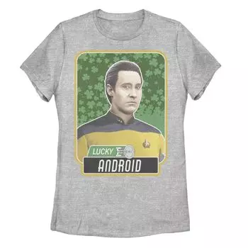 Футболка Lucky Android для юниоров Star Trek Next Generation с изображением Дня Святого Патрика Licensed Character