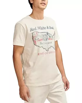 Футболка Lucky Brand Budweiser America, цвет Whisper White