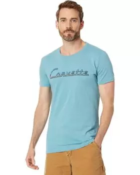 Футболка Lucky Brand Corvette Logo Tee, цвет Adriatic Blue
