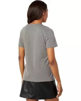 Футболка Lucky Brand Pink Classic Crew Tee, цвет Charcoal Grey