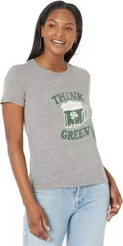 Футболка Lucky Brand Think Green Classic Crew, серый