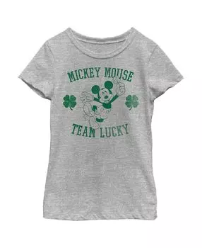 Футболка Lucky Child с изображением Микки и друзей Микки Мауса для девочек Disney