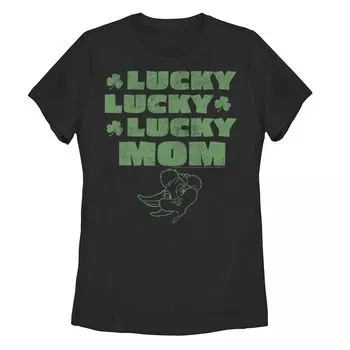 Футболка Lucky Mom для юниоров Looney Tunes Licensed Character, черный