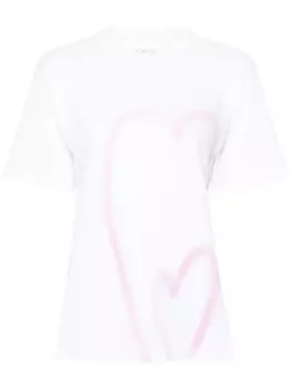 Футболка Luis с сердечком Sportmax, белый