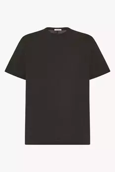 Футболка Люка из хлопка The Row, черный