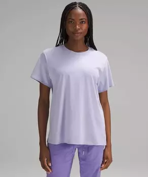 Футболка Lululemon All Yours Cotton, сиреневый