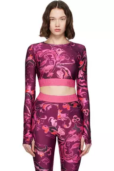 Футболка Lycra Barocco Versace Jeans Couture, цвет fiorentina