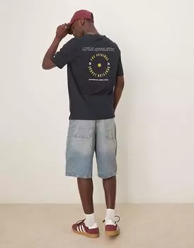 Футболка Lyle & Scott Athletic Graphic темно-синего цвета