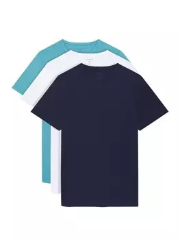 Футболка Lyle & Scott T-Shirt 3Er-Set, цвет Knallblau/Wei/Blau