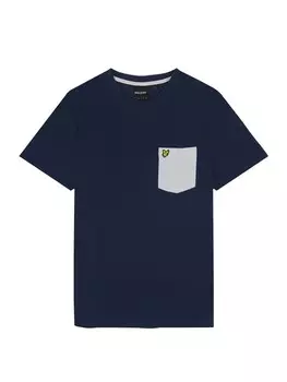 Футболка Lyle & Scott T-Shirt, цвет Dunkelblau/Hellbeige