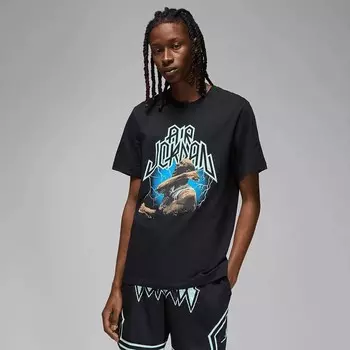 Футболка M J Dri-Fit Sport с графикой Jordan, цвет Schwarz/Mintgrn