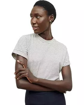 Футболка M.M.LaFleur Leslie - Thin Striped Cotton, цвет Ivory/Coastline