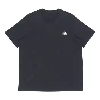 Футболка m sl sj t logo sports круглый вырез короткий рукав Adidas, черный