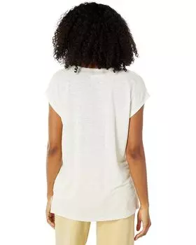 Футболка Madewell Linen-Blend U-Scoop Tee, цвет Lighthouse