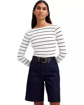 Футболка Madewell Long Sleeve Ballet Back Tee, черный