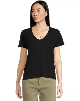 Футболка Madewell Northside Vneck Tee, цвет Jet Black