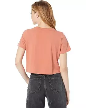 Футболка Madewell Organic Cotton Supercrop Pocket Tee, цвет Sweet Dahlia