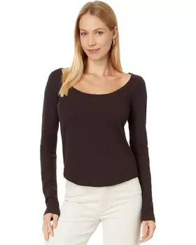 Футболка Madewell Pointelle Tee, цвет Dark Carob