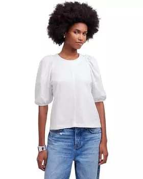 Футболка Madewell Puff Sleeve Tee, белый