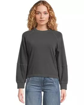 Футболка Madewell Raglan Crew Neck Tee Heavy Weight Jersy, цвет Black Coal