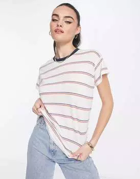 Футболка Madewell с круглым вырезом в несколько полосок