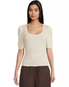 Футболка Madewell Scoop Neck Puff Tee, цвет Vintage Ivory