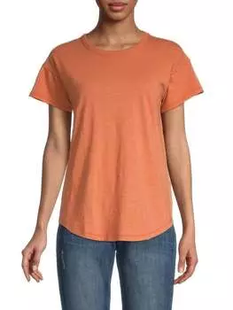 Футболка Madewell Whisper с приспущенными плечами, rusted tin