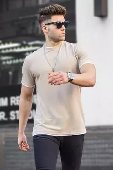 Футболка Madmext, бежевый