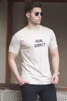 Футболка Madmext, бежевый