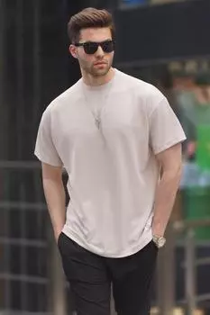 Футболка Madmext, бежевый